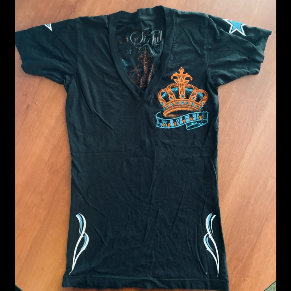 Sinful by Affliction T-Shirt. NWOT.